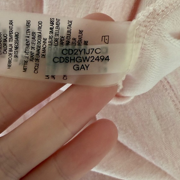 Calvin Klein Soft Pink T-Shirt Dress - S - NWOT - Picture 8 of 8